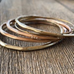 Stackable bangle bracelets